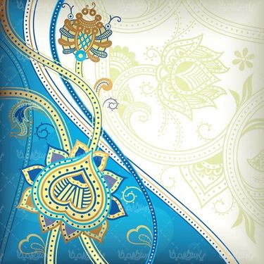 وکتور پس زمینه گل و بوته