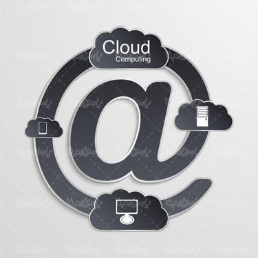 Cloud computing vector