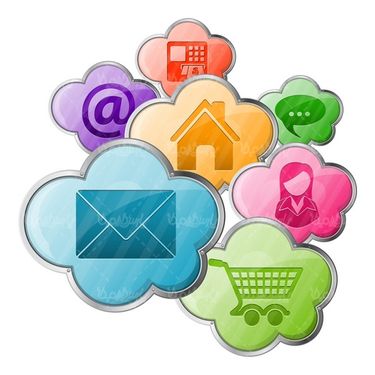 Cloud computing vector