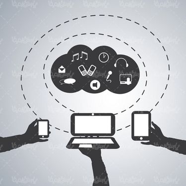 Cloud computing vector