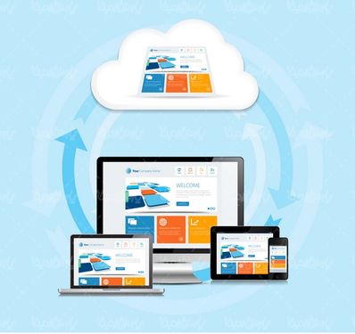 Cloud computing vector