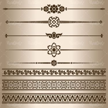 وکتور حاشیه گل