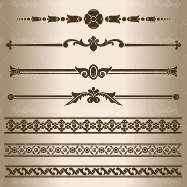 Flower border vector