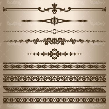 Flower border vector