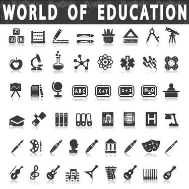 Vector educational icons