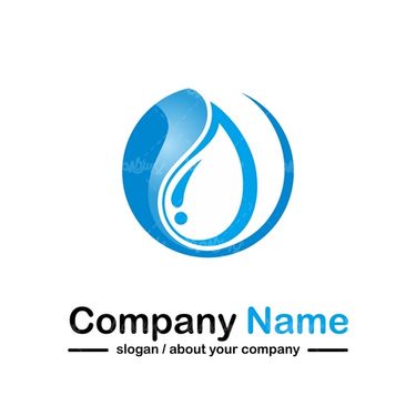 وکتور لوگو قطره آب