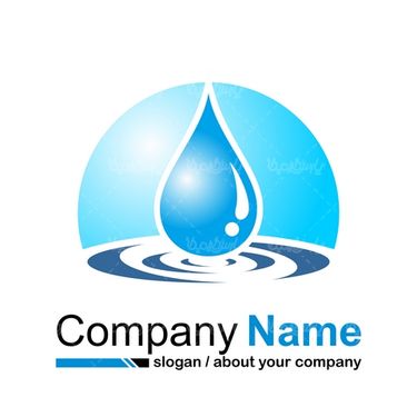 Water drop logo vector