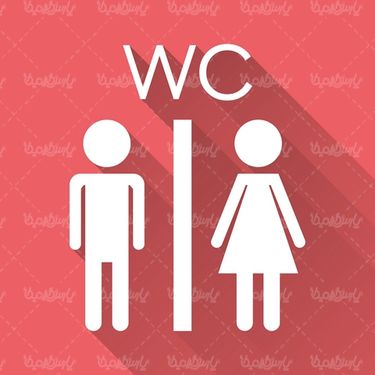 وکتور علامت WC
