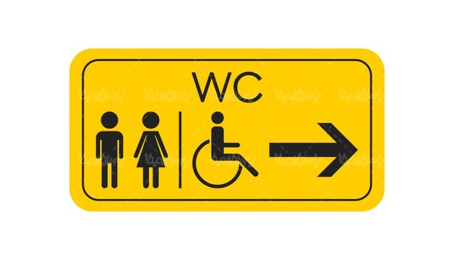 وکتور علامت WC