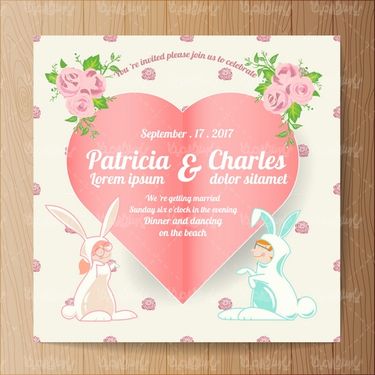 Invitation card design vector