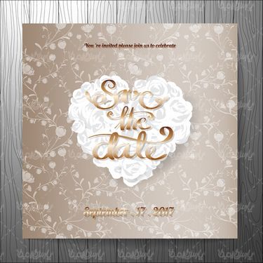 Invitation card design vector