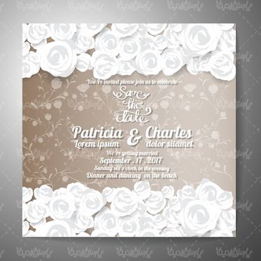 Invitation card design vector