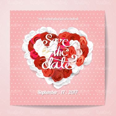 Invitation card design vector