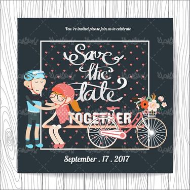 Invitation card design vector