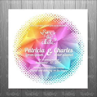 Wedding Card Vector