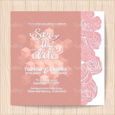 Wedding Card Vector