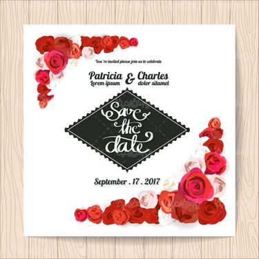 Wedding Card Vector