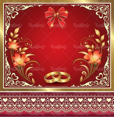Wedding Card Vector