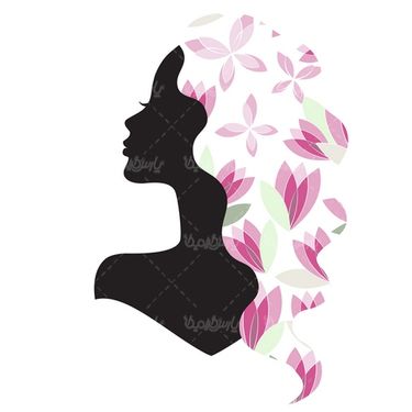 Vector female hairstyles