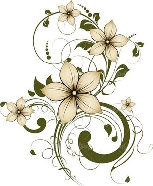 Flower background vector