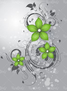 وکتور پس زمینه گل بوته