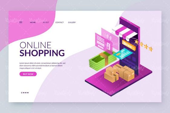 وکتور فروشگاه اینترنتی