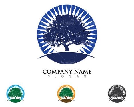 Vector tree logo