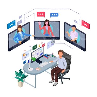 وکتور گفتگوی اینترنتی