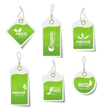Organic Label Vector