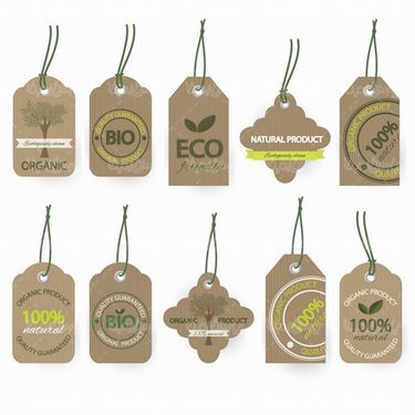 Organic Label Vector