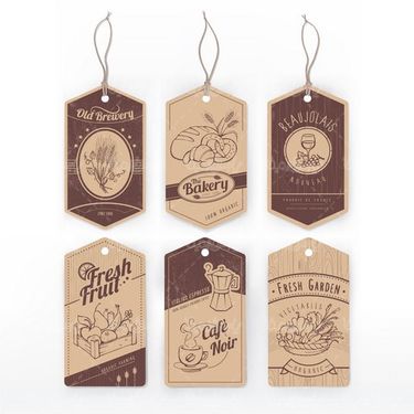 Vector label pendant