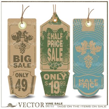 Vector label pendant