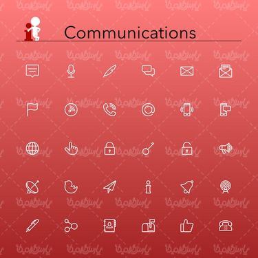 Vector communication icons