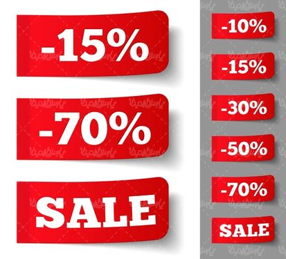 وکتور لیبل تخفیف