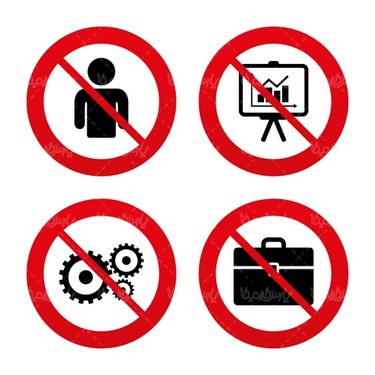 Prohibition sign vector