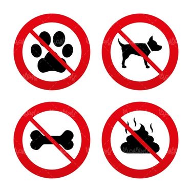 Prohibition sign vector