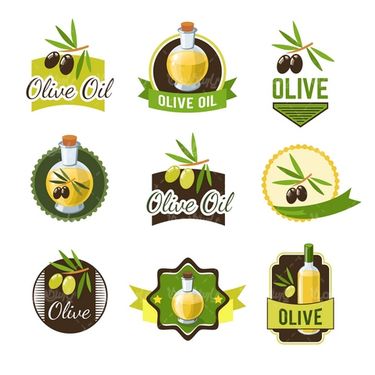 وکتور لیبل روغن زیتون