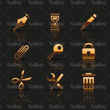 وکتور آیکن قفل و کلید