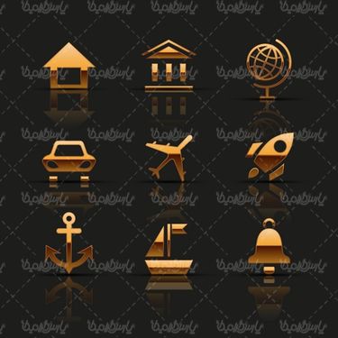 وکتور آیکن کره جغرافیا