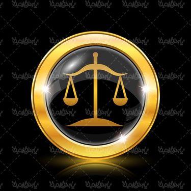 وکتور آیکن ترازوی عدالت
