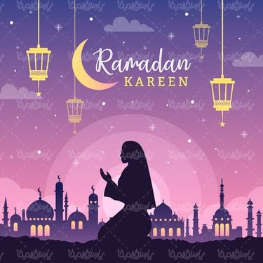 وکتور ماه رمضان
