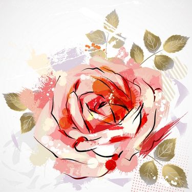 وکتور پس زمینه گل