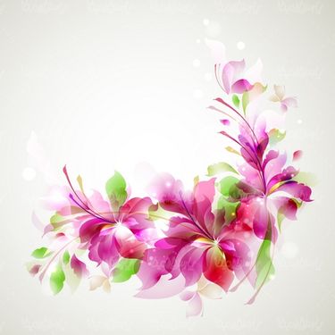وکتور پس زمینه گل