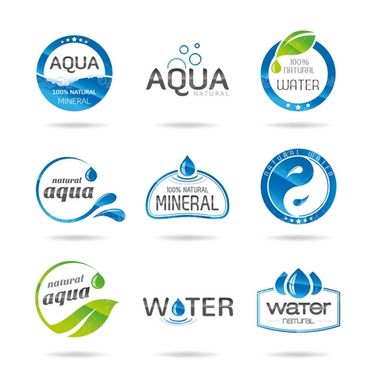 Water logo vector