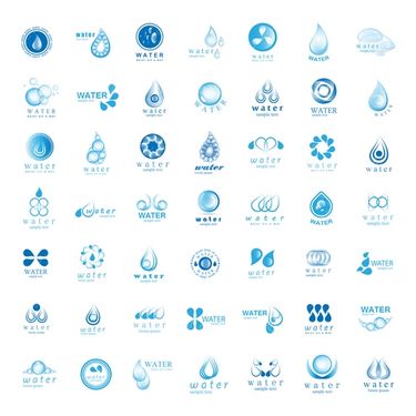 Water logo vector