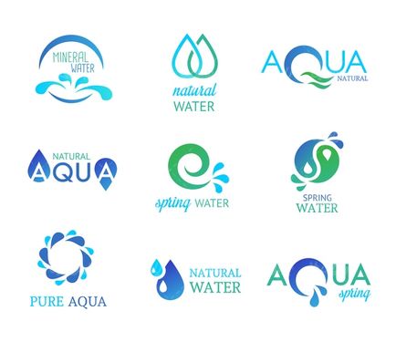 Water logo vector