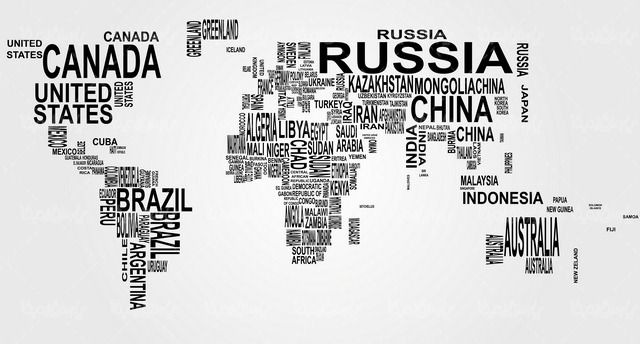 Vector world map