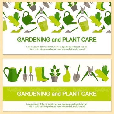 Vector gardening equipment