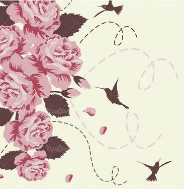 Flower frame vector