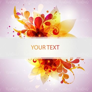 Flower frame vector